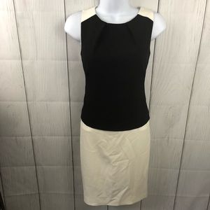 Lauren Ralph Lauren Dress 4P Black & Cream